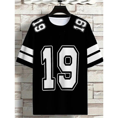 👕 LIMITED-TIME 49% OFF! ✨ Sporty Number Print T-Shirt – Athletic Jersey, Breathable, Relaxed Fit 🏀