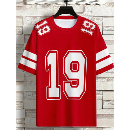 👕 LIMITED-TIME 49% OFF! ✨ Sporty Number Print T-Shirt – Athletic Jersey, Breathable, Relaxed Fit 🏀
