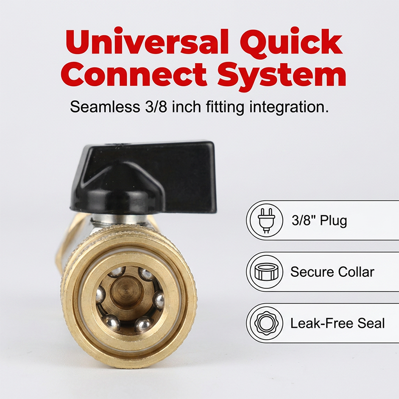 🔧 LIMITED-TIME 49% OFF! ✨ Pressure Washer Shut-Off Valve – Quick Connect, Brass, M22 Fitting 💦