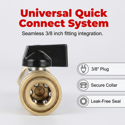 🔧 LIMITED-TIME 49% OFF! ✨ Pressure Washer Shut-Off Valve – Quick Connect, Brass, M22 Fitting 💦