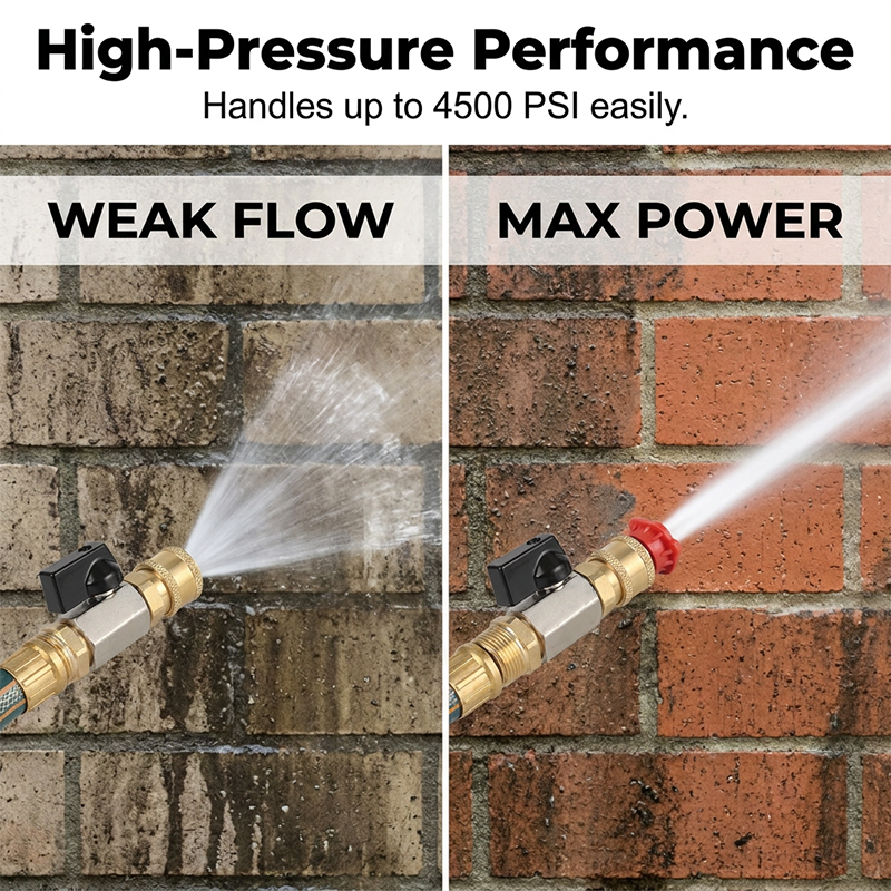 🔧 LIMITED-TIME 49% OFF! ✨ Pressure Washer Shut-Off Valve – Quick Connect, Brass, M22 Fitting 💦