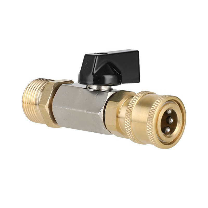 🔧 LIMITED-TIME 49% OFF! ✨ Pressure Washer Shut-Off Valve – Quick Connect, Brass, M22 Fitting 💦