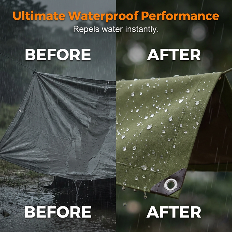 🛡️  Heavy-Duty Waterproof Tarp – Tear-Resistant, Silicone Coated, Versatile 🌧️