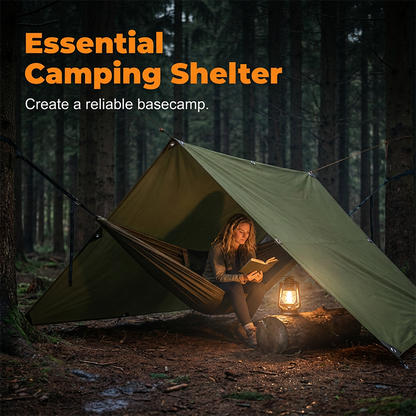 🛡️  Heavy-Duty Waterproof Tarp – Tear-Resistant, Silicone Coated, Versatile 🌧️