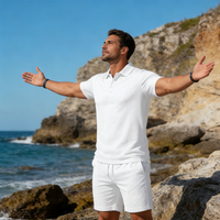 🔥While Supplies Last 49% OFF!🎉Men's Summer 2-Piece Polo & Shorts Set