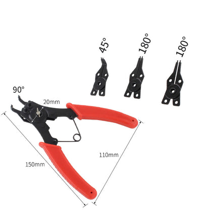 📢📢49% OFF !! ⏰4-in-1 Internal / External Circlip Plier Set