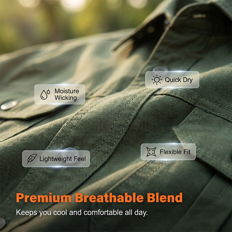 💥 Limited-45% OFF Offer 👕 Men’s Short Sleeve Tactical Shirt – Sleek, Practical & Easy to Style ✨