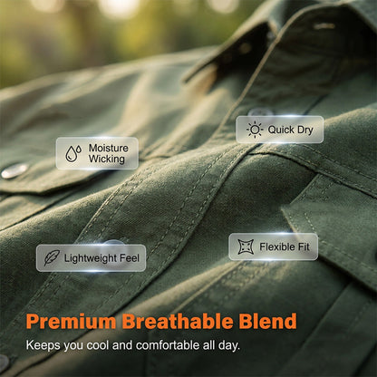 💥 Limited-45% OFF Offer 👕 Men’s Short Sleeve Tactical Shirt – Sleek, Practical & Easy to Style ✨