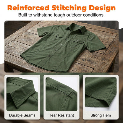 💥 Limited-45% OFF Offer 👕 Men’s Short Sleeve Tactical Shirt – Sleek, Practical & Easy to Style ✨