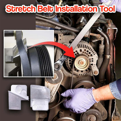 🔧 LIMITED-TIME 49% OFF! ✨ Stretch Belt Tool Set – Remover & Installer, Aluminum, Easy to Use 🚗