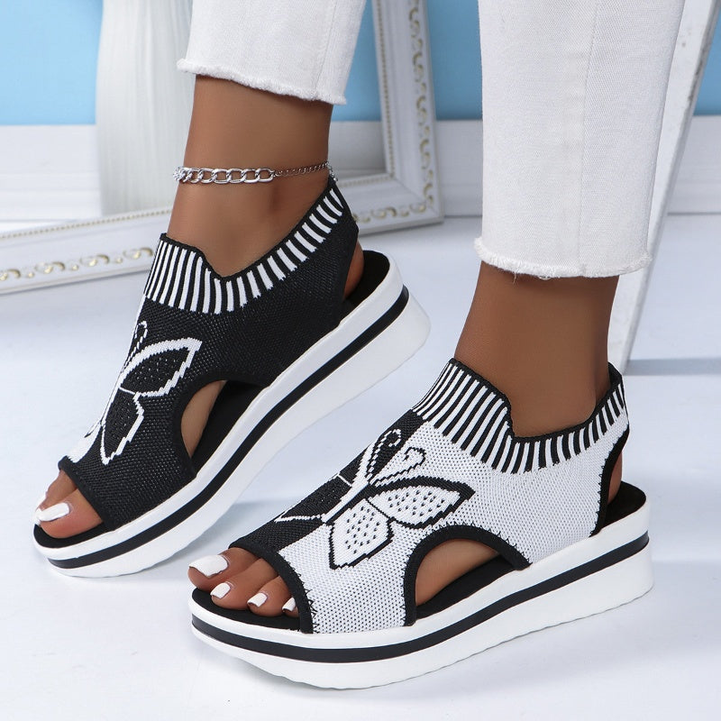 🔥 60% OFF on selected products🎉Women's Casual Peep-Toe Platform Beach Sandals