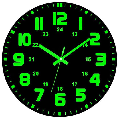 🕐 LIMITED-TIME 49% OFF! ✨ Luminous Wall Clock – Silent, 12-Inch, Day & Night Visibility 🌙