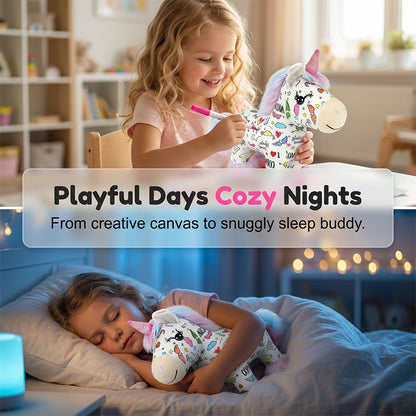 🦄Last day sale 49% OFF🔥DIY Color-In Unicorn Plush Toy Kit