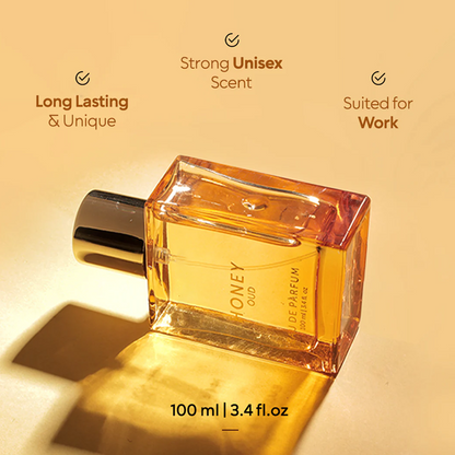 🥳2026 HOT SALE🥳💞50K+ SOLD!🍯✨ 49% OFF! Honey OUD Perfume – Sweet golden honey + smoky agarwood. Unisex, 100ml, long‑lasting. Wear the scent of royalty! 👑💫