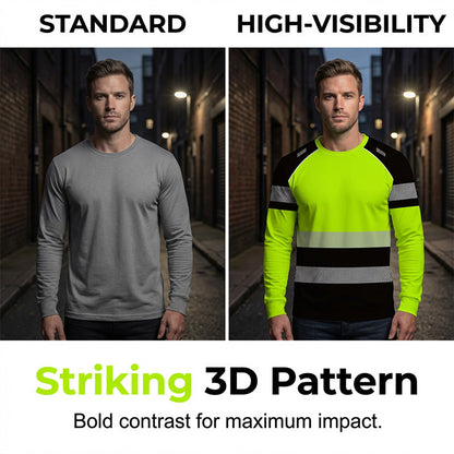 🎁2026 New Arrivals 49% OFF💥Men's Printed Round-neck Long-sleeve Shirt🏃‍♂️