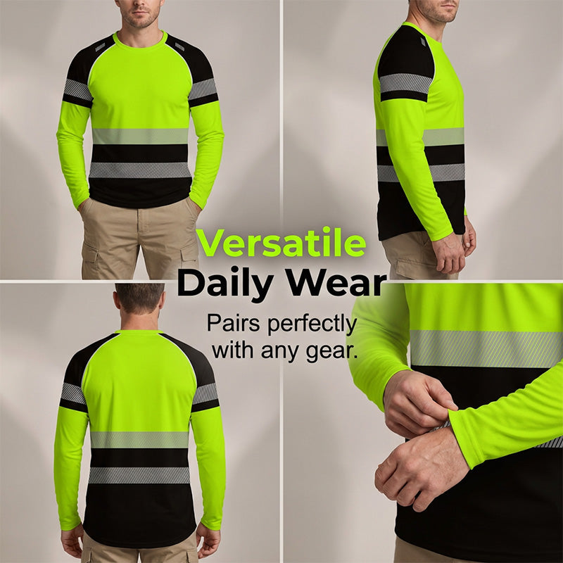 🎁2026 New Arrivals 49% OFF💥Men's Printed Round-neck Long-sleeve Shirt🏃‍♂️