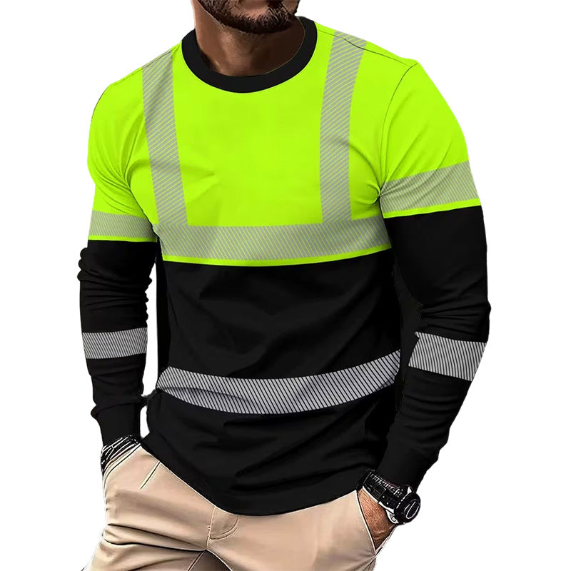 🎁2026 New Arrivals 49% OFF💥Men's Printed Round-neck Long-sleeve Shirt🏃‍♂️