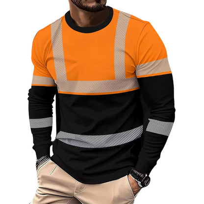 🎁2026 New Arrivals 49% OFF💥Men's Printed Round-neck Long-sleeve Shirt🏃‍♂️