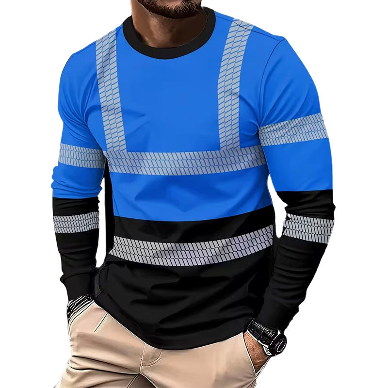 🎁2026 New Arrivals 49% OFF💥Men's Printed Round-neck Long-sleeve Shirt🏃‍♂️