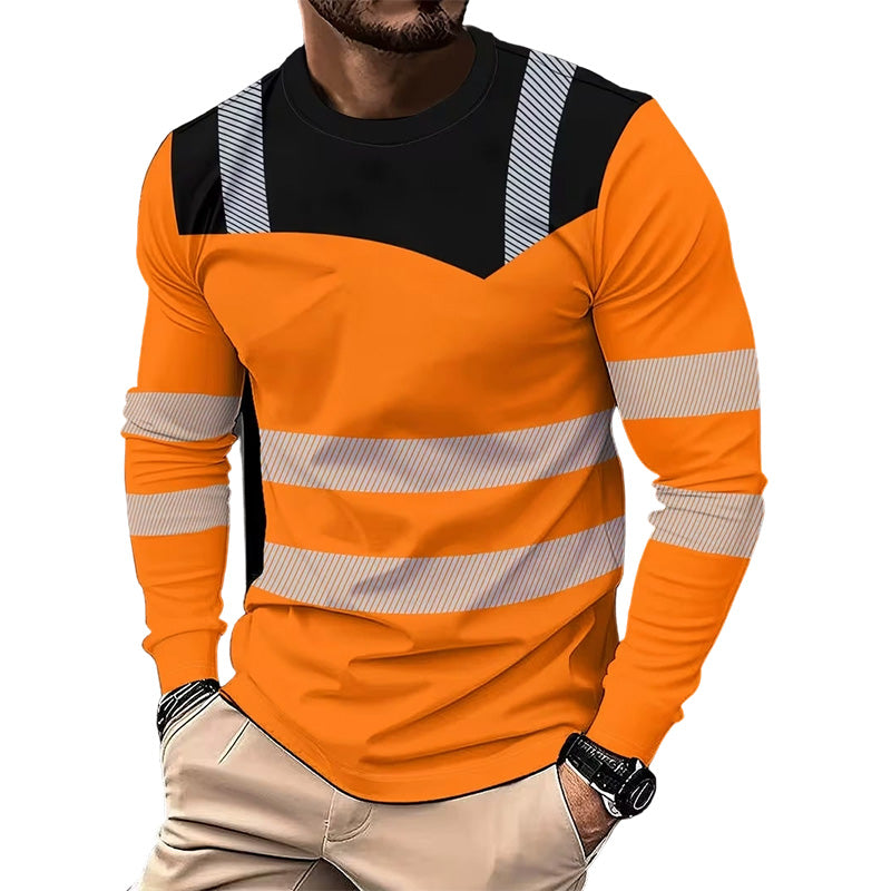 🎁2026 New Arrivals 49% OFF💥Men's Printed Round-neck Long-sleeve Shirt🏃‍♂️