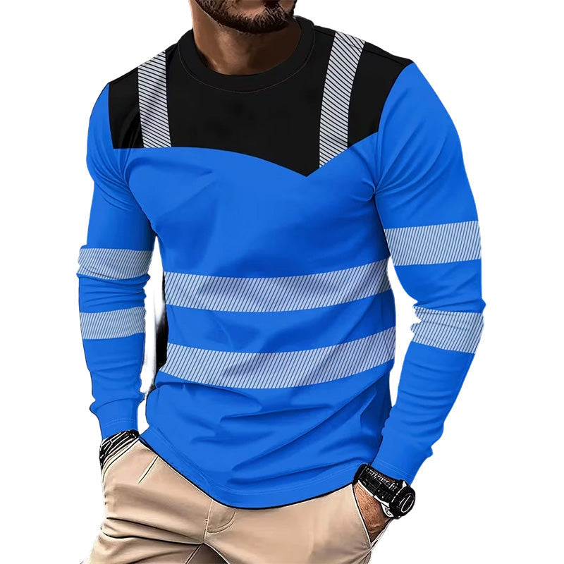 🎁2026 New Arrivals 49% OFF💥Men's Printed Round-neck Long-sleeve Shirt🏃‍♂️