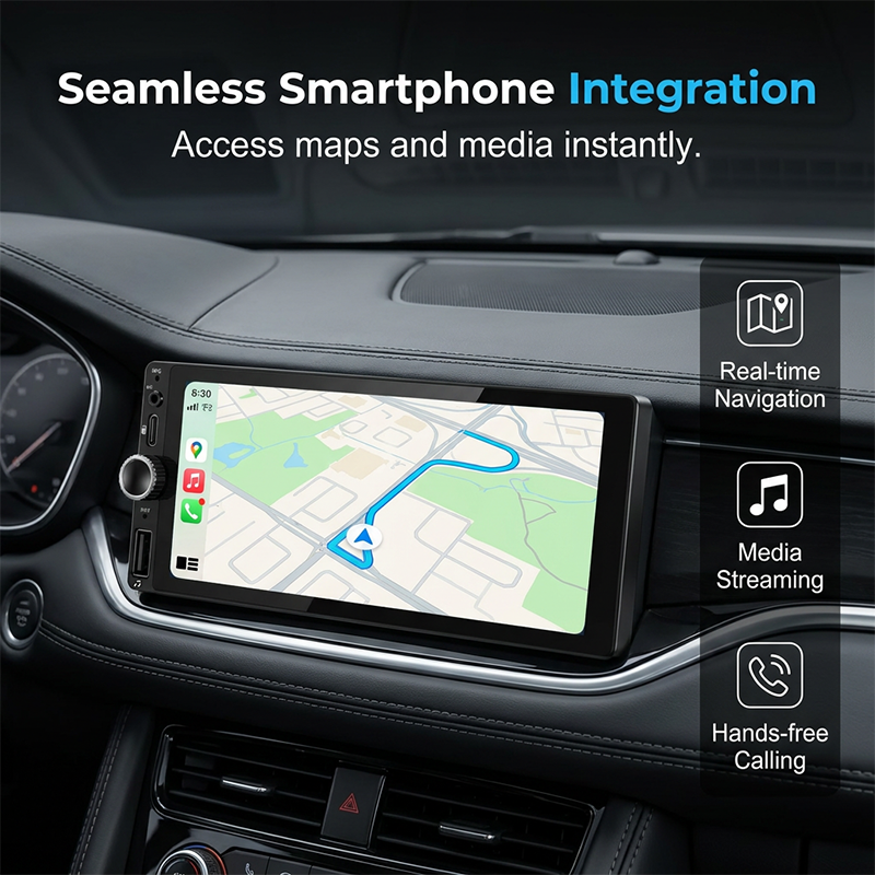🏆LAST DAY SALE 49% OFF🔥Smart Car Stereo with WiFi, GPS Navigation, and Backup Camera