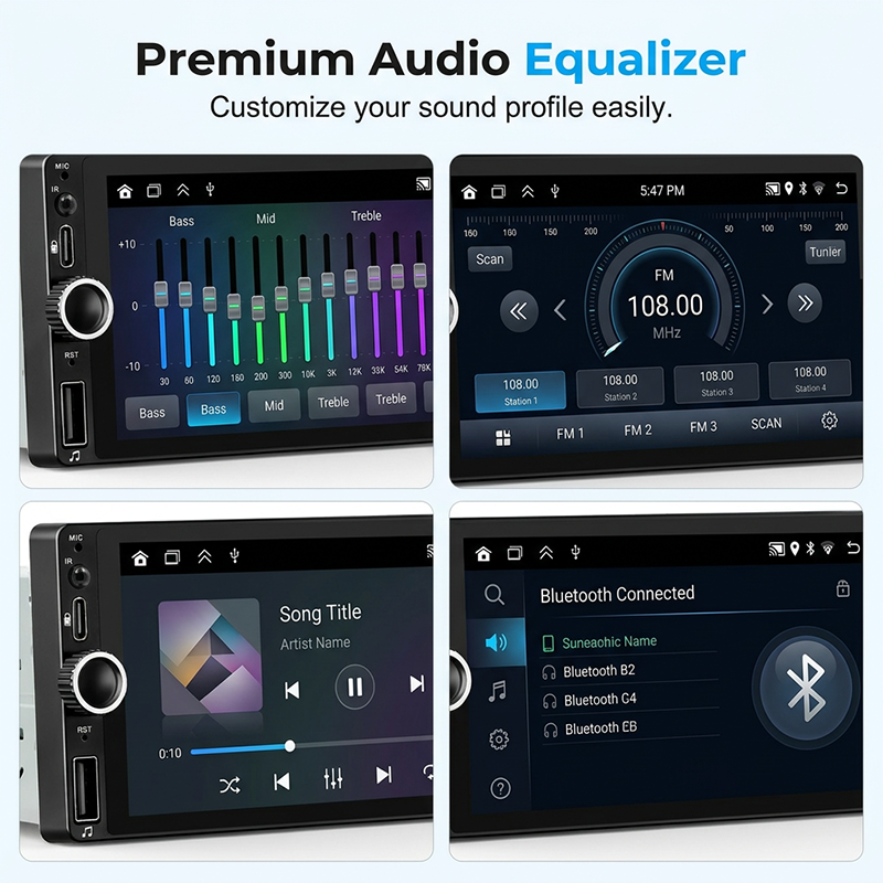 🏆LAST DAY SALE 49% OFF🔥Smart Car Stereo with WiFi, GPS Navigation, and Backup Camera
