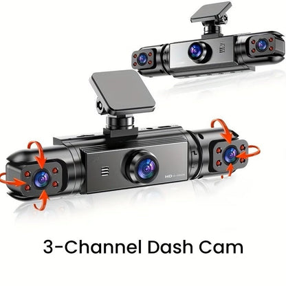 📹 49% OFF NOW! 🚗 360° Panoramic 4-Channel Dash Cam – 1080P Full HD with night vision – Quad-camera system, parking monitor – ultimate car security and coverage 🌙