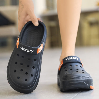 👣 LIMITED-TIME 49% OFF! ✨ Men's Breathable Slip-On Sandals – 2-in-1, Lightweight, Non-Slip 🌊