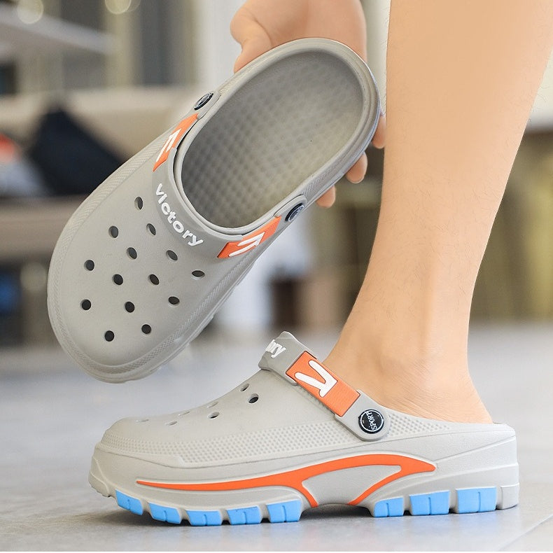 👣 LIMITED-TIME 49% OFF! ✨ Men's Breathable Slip-On Sandals – 2-in-1, Lightweight, Non-Slip 🌊