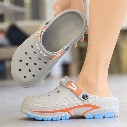👣 LIMITED-TIME 49% OFF! ✨ Men's Breathable Slip-On Sandals – 2-in-1, Lightweight, Non-Slip 🌊