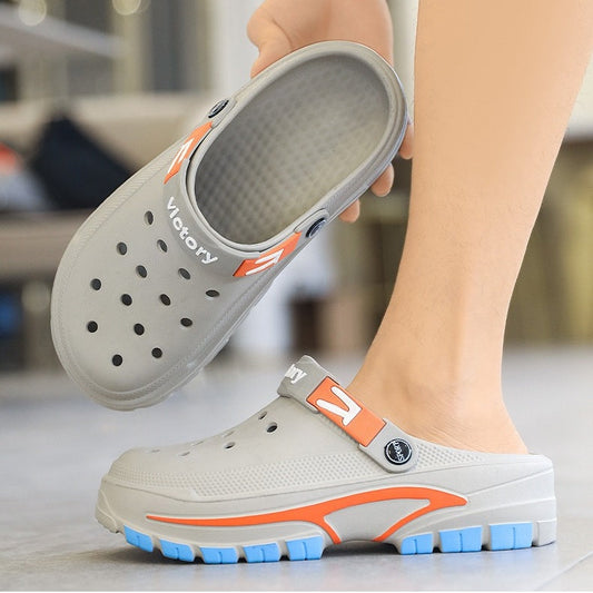 👣 LIMITED-TIME 49% OFF! ✨ Men's Breathable Slip-On Sandals – 2-in-1, Lightweight, Non-Slip 🌊