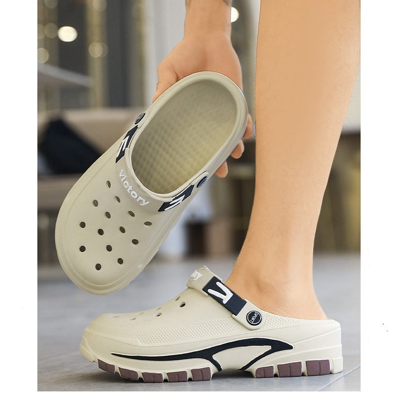 👣 LIMITED-TIME 49% OFF! ✨ Men's Breathable Slip-On Sandals – 2-in-1, Lightweight, Non-Slip 🌊