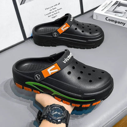 👣 LIMITED-TIME 49% OFF! ✨ Men's Breathable Slip-On Sandals – 2-in-1, Lightweight, Non-Slip 🌊