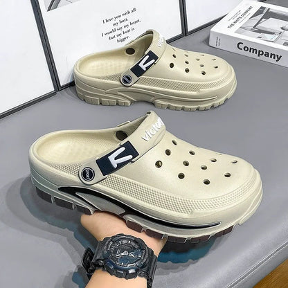 👣 LIMITED-TIME 49% OFF! ✨ Men's Breathable Slip-On Sandals – 2-in-1, Lightweight, Non-Slip 🌊