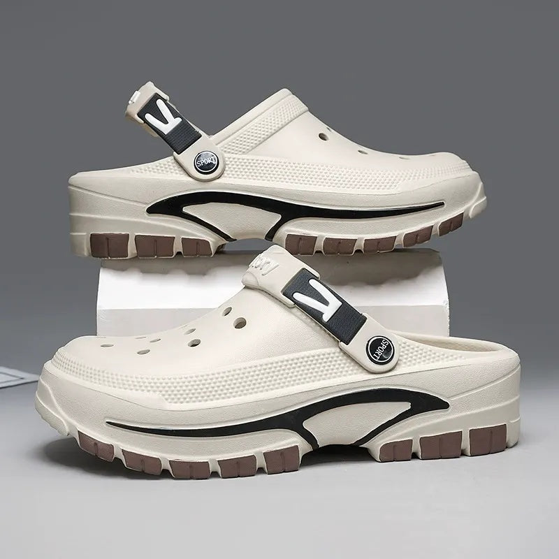 👣 LIMITED-TIME 49% OFF! ✨ Men's Breathable Slip-On Sandals – 2-in-1, Lightweight, Non-Slip 🌊
