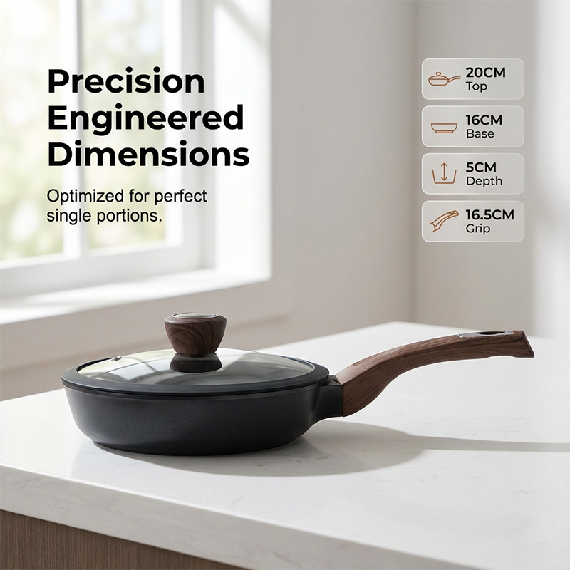 🏆LAST DAY SALE 49% OFF🔥Non-Stick Frying Pan with Glass Lid for Induction and Gas