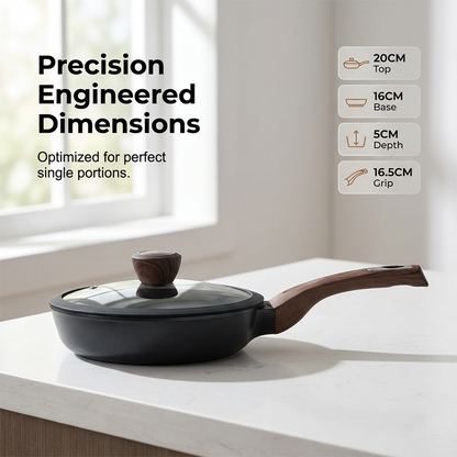 🏆LAST DAY SALE 49% OFF🔥Non-Stick Frying Pan with Glass Lid for Induction and Gas