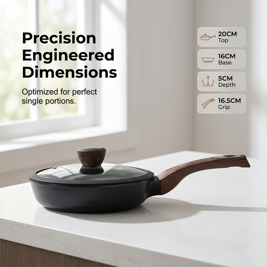 🏆LAST DAY SALE 49% OFF🔥Non-Stick Frying Pan with Glass Lid for Induction and Gas