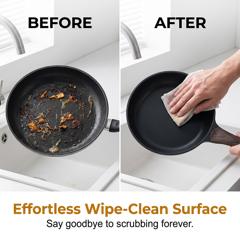 🏆LAST DAY SALE 49% OFF🔥Non-Stick Frying Pan with Glass Lid for Induction and Gas