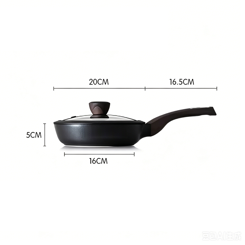 🏆LAST DAY SALE 49% OFF🔥Non-Stick Frying Pan with Glass Lid for Induction and Gas