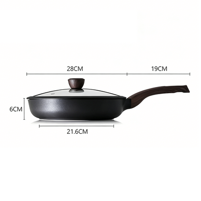 🏆LAST DAY SALE 49% OFF🔥Non-Stick Frying Pan with Glass Lid for Induction and Gas