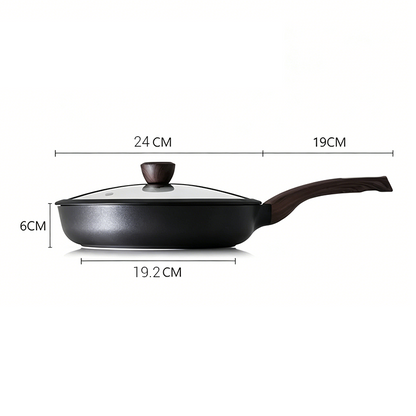 🏆LAST DAY SALE 49% OFF🔥Non-Stick Frying Pan with Glass Lid for Induction and Gas