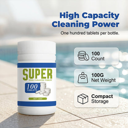 🏊‍♂️ LIMITED-TIME 49% OFF! ✨ Multi-Action Pool Cleaning Tablets – Clarify, Sanitize, Long-Lasting 💧