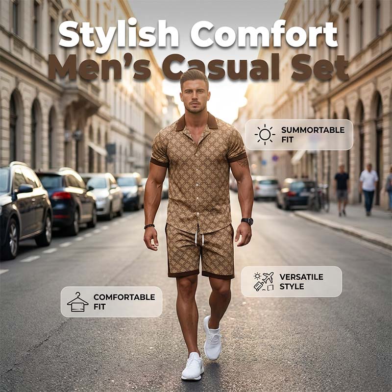 🎁2026 New Arrivals 49% OFF💥Men's Printed 2-Piece Summer Set