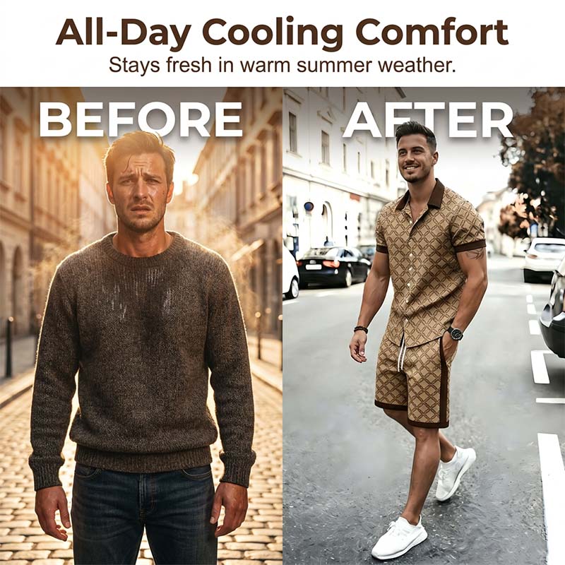 🎁2026 New Arrivals 49% OFF💥Men's Printed 2-Piece Summer Set