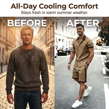 🎁2026 New Arrivals 49% OFF💥Men's Printed 2-Piece Summer Set