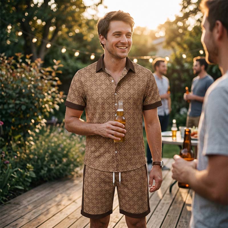 🎁2026 New Arrivals 49% OFF💥Men's Printed 2-Piece Summer Set