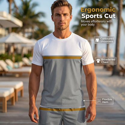 🎁2026 New Arrivals 49% OFF💥Men's Summer Color-Block Sportswear Set