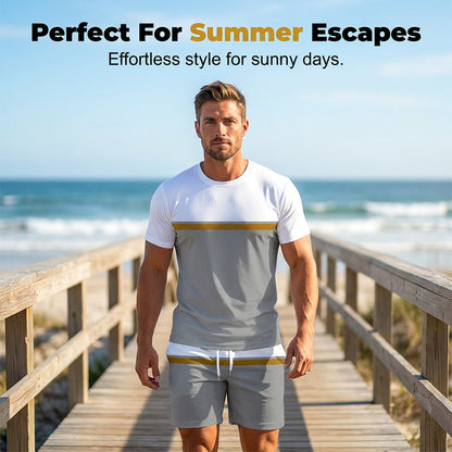 🎁2026 New Arrivals 49% OFF💥Men's Summer Color-Block Sportswear Set